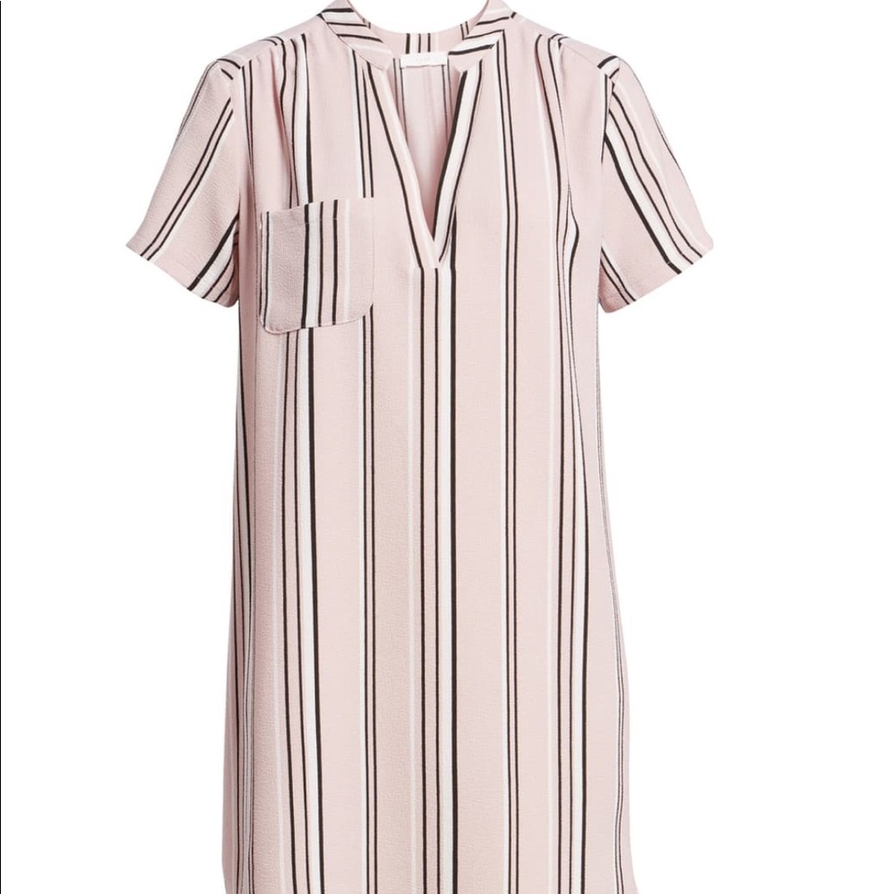 Crepe shift dress